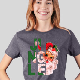 Camiseta Vintage Jingle Bells Santa Navidades