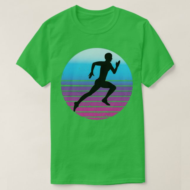 Camiseta Vintage jogging motif retro endurance athlete (Diseño del anverso)