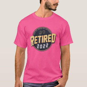 Camiseta Vintage Jubilado 2022 No Es Mi Problema Ya Retir