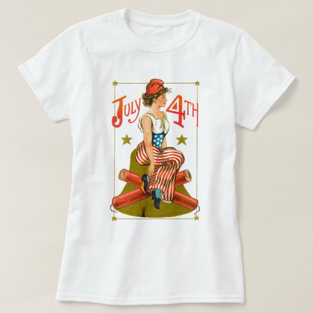 Camiseta Vintage July 4 (Diseño del anverso)
