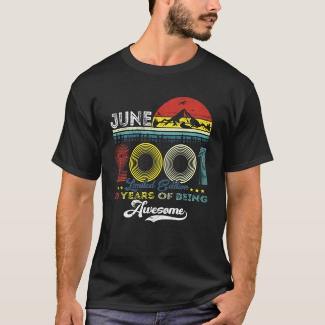 Camiseta Vintage June 2001 Edición Limitada 20º Cumpleaños  (Anverso)