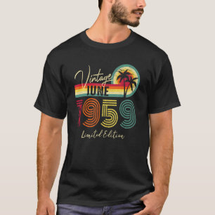 Camiseta Vintage Junio 1959 63a cumpleaños 63 años
