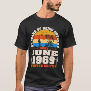 Camiseta Vintage Junio 1969 54 años Pescadores 54º nacimien