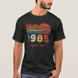 Camiseta Vintage Junio 1985 Original Parte 37 Años