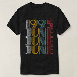 Camiseta Vintage Junio de 1995 Regalos de cumpleaños Hombr