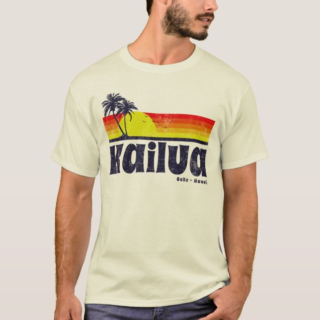 Camiseta Vintage Kailua Oahu Hawaii (Anverso)