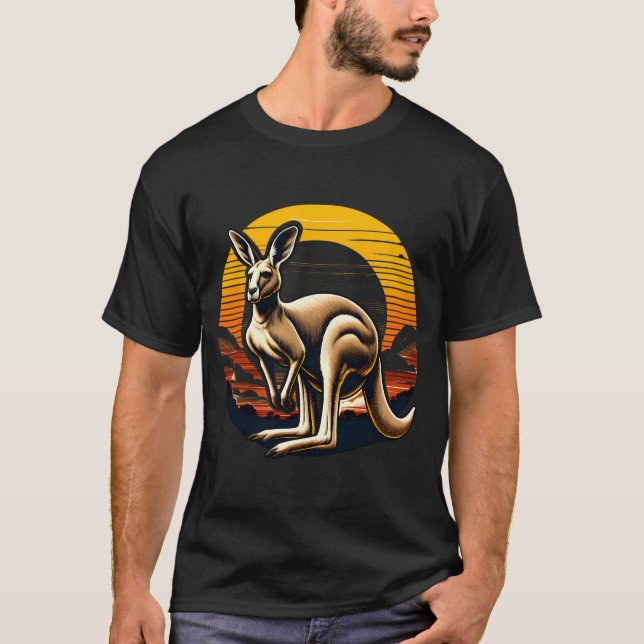 Camiseta Vintage Kangaroo Sun (Anverso)
