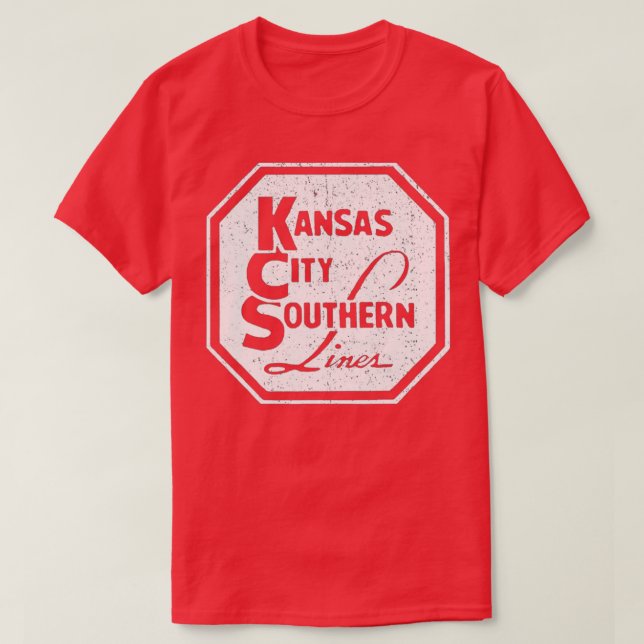 Camiseta Vintage Kansas City Southern Lines (Diseño del anverso)