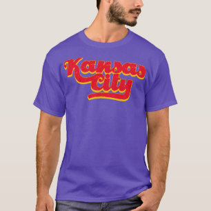 Camiseta Vintage Kansas City Textos