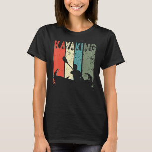Camiseta Vintage Kayaking Man & Women Retro Rafting Pro Ka