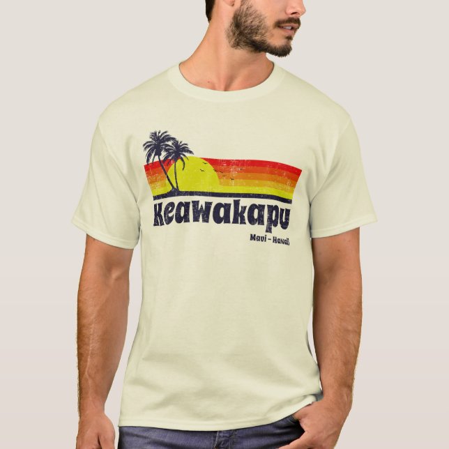 Camiseta Vintage Keawakapu Maui Hawaii (Anverso)