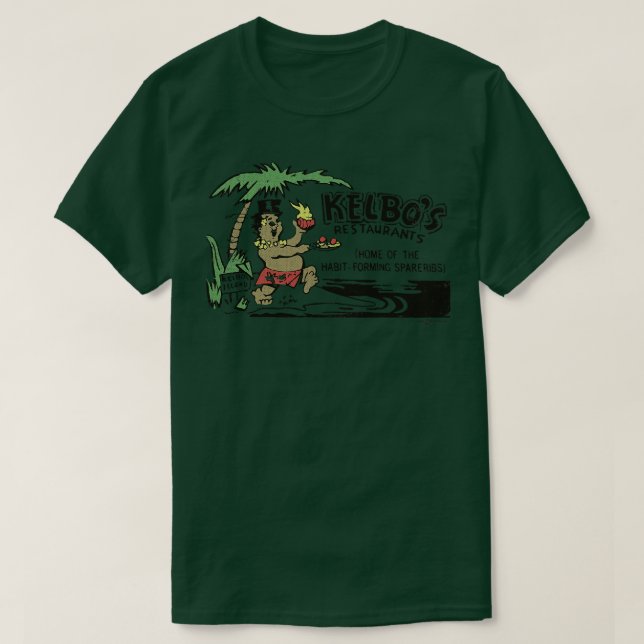 Camiseta Vintage Kelbos Restaurantes Los Angeles California (Diseño del anverso)