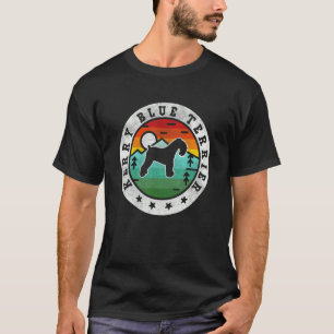 Camiseta Vintage Kerry Blue Terrier Retro Perro Mamá Papá
