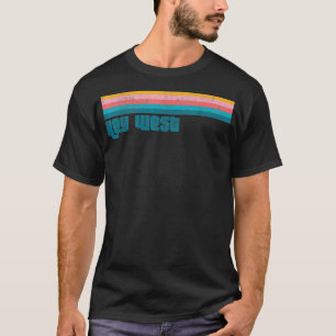 Camiseta Vintage Key West Florida Keys Retro Beach Cute Wom