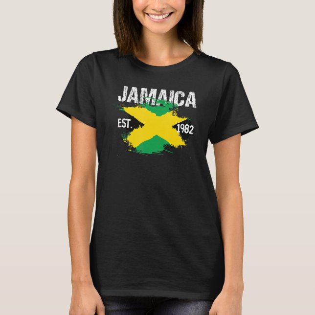 Camiseta Vintage Kingston Jamaica Est  1962 Souvenir   (Anverso)