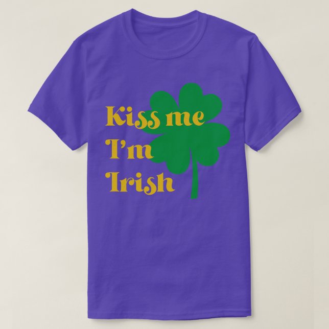 Camiseta Vintage Kisme Im Irish St Patricks Day (Diseño del anverso)