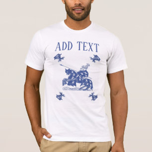 Camiseta Vintage Knight agregar, editar texto