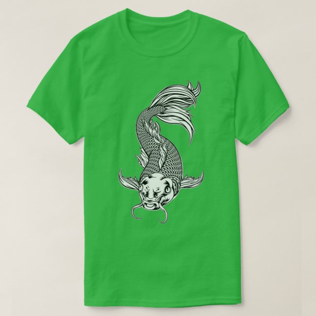 Camiseta Vintage Koi Fish (Diseño del anverso)