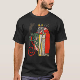 Camiseta Vintage Krampus y Santa