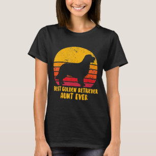 Camiseta Vintage - La mejor tía del Golden Retriever