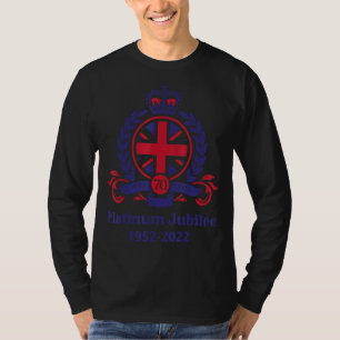 Camiseta Vintage La Reina Bandera Británica Platino Jubileo