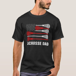 Camiseta Vintage Lacrosse Dad Lax Dad Bandera Patriótica Gi