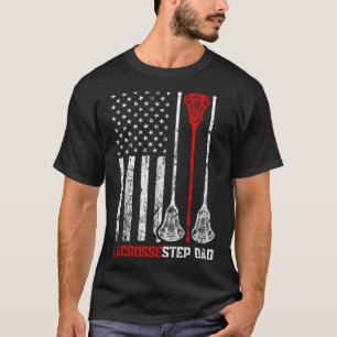Camiseta Vintage Lacrosse Step Dad Marca Estadounidense Pat