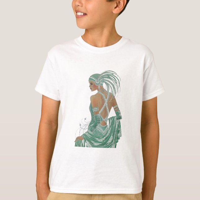 Camiseta Vintage Ladies Going Green Art Print (Anverso)