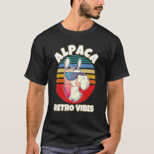Camiseta Vintage Lama Retro Alpaca