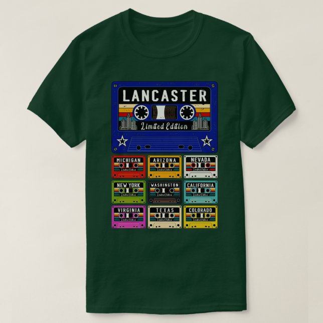 Camiseta Vintage Lancaster City 1 (Diseño del anverso)