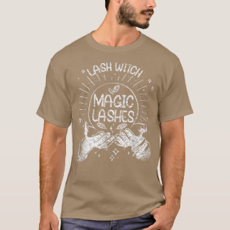 Camiseta Vintage Lash Witch Magic Eyelash Artista Lash Tech