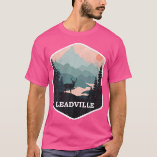 Camiseta Vintage Leadville Colorado Co Montañas Senderismo 