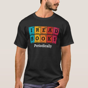 Camiseta Vintage Leí Libros Ciencia Lover Tabla Periódica