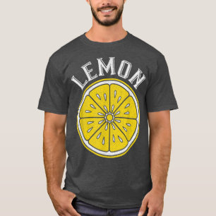 Camiseta Vintage Lemon Slice Citrus Fruit Vegetarianos