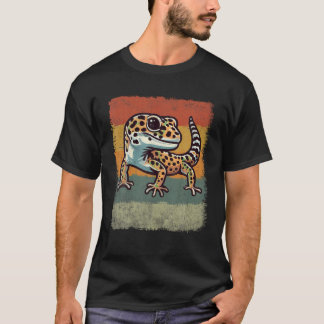 Camiseta Vintage Leopard Gecko TShirts Mujeres Jóvenes