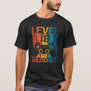 Camiseta Vintage Level 15 Desbloqueados Jugador 15º Juego D