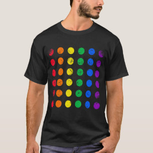 Camiseta Vintage LGTB Bandera del Orgullo Iris Color del Ar