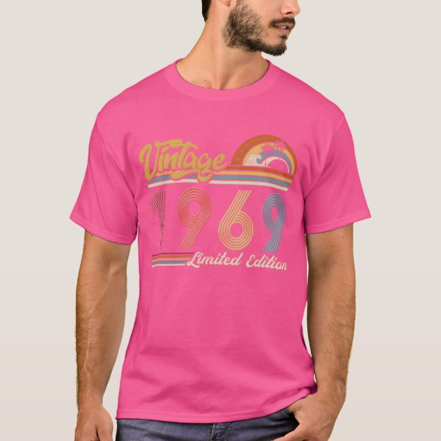 Camiseta Vintage Limited Edition Vintage 1969 Birthday vint (Anverso)
