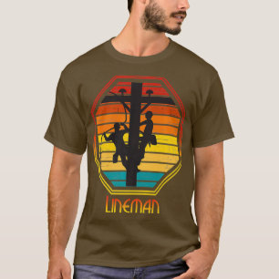 Camiseta Vintage Lineman Shirt Line Worker Electric