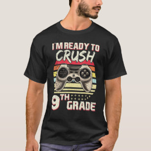 Camiseta Vintage listo para aplastar el videojuego de noven