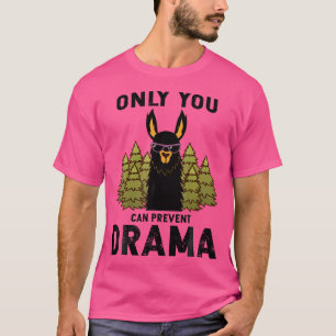 Camiseta Vintage Llama Camping Funny Solo Puedes Evitar D