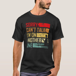 Camiseta Vintage lo siento no puedo hablar de mi en otra lí
