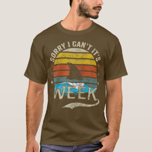 Camiseta Vintage Lo Siento, No Puedo Ser Un Tiburón Diverti