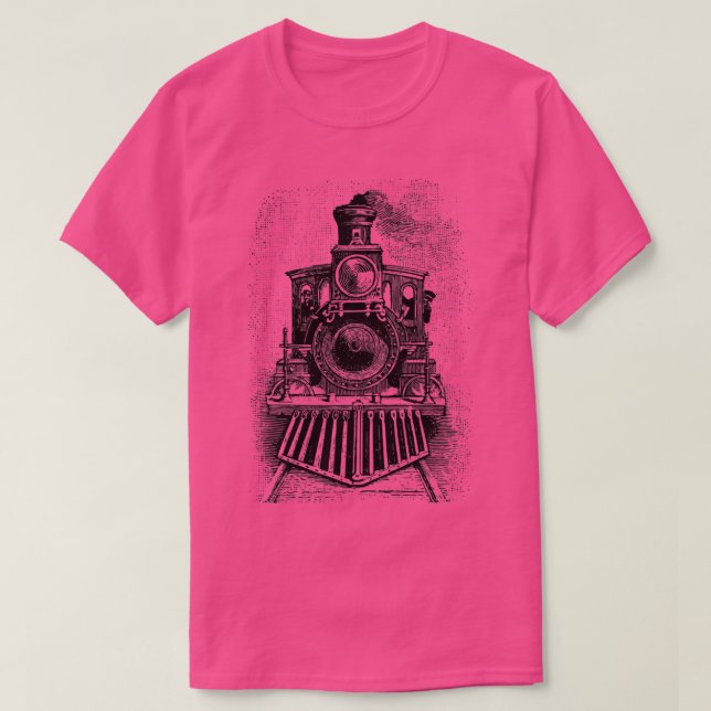 Camiseta Vintage Locomotive Train Front (Diseño del anverso)