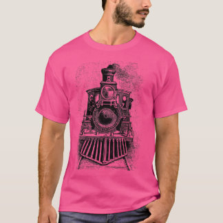 Camiseta Vintage Locomotive Train Front