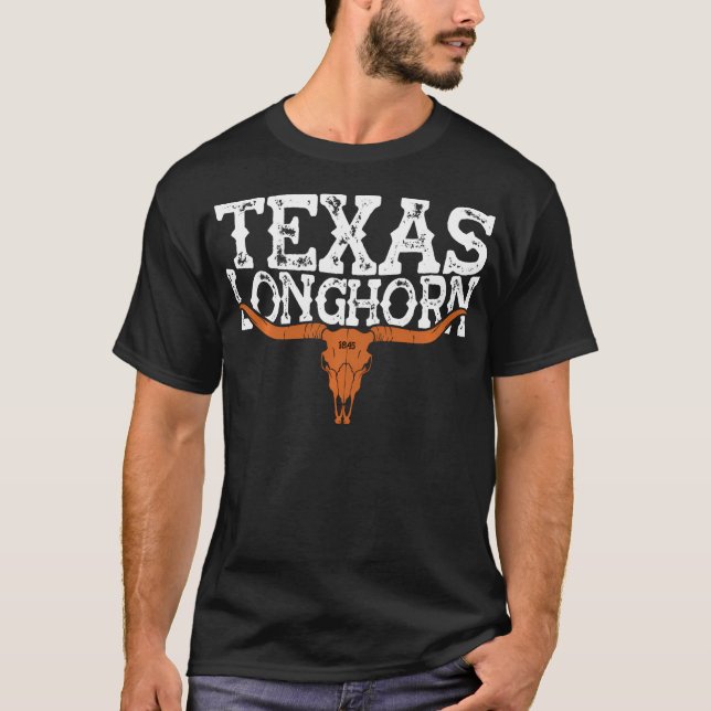 Camiseta Vintage Longhorn Cowboy and Rodeo Fan (Anverso)