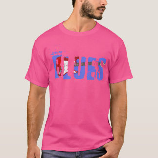 Camiseta Vintage Look Blues Guitar