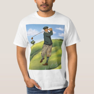 Camiseta Vintage look Golfer Golf Mens T-shirt