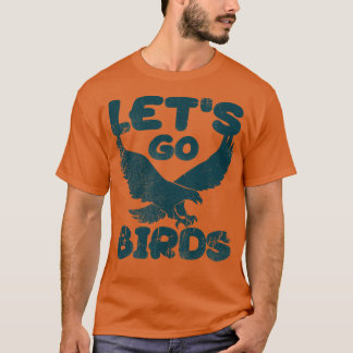 Camiseta Vintage Look Lets Go Birds