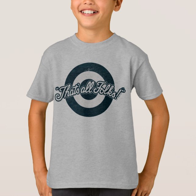 Camiseta Vintage LOONEY TUNES™ "¡ESO ES TODO SEGUIDORES!™" (Anverso)